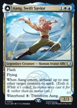 Aang, Swift Savior (foil) - Avatar: The Last Airbender Prerelease Promo's