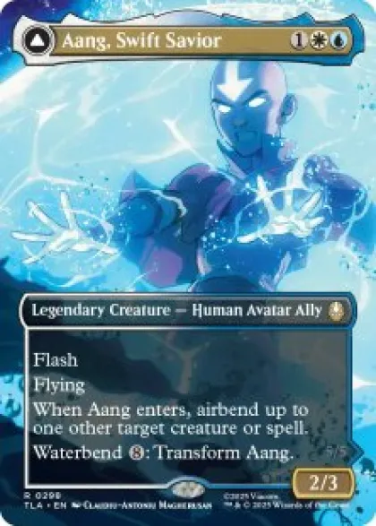 Aang, Swift Savior (#298) (foil) (borderless) - Avatar: The Last Airbender Varianten
