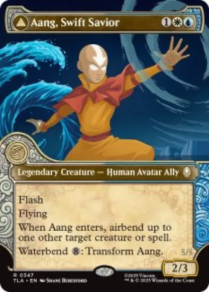Aang, Swift Savior (#347) (foil) (showcase) - Avatar: The Last Airbender Varianten