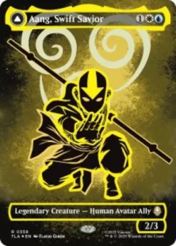 Aang, Swift Savior (#359) (Neon Ink) (foil) (borderless) - Avatar: The Last Airbender Varianten