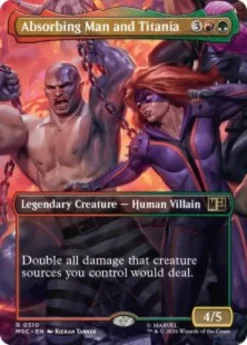 Absorbing Man and Titania (foil) (borderless) - Marvel Super Heroes Commander Varianten