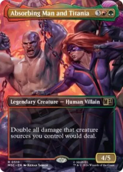 Absorbing Man and Titania (foil) (borderless) - Marvel Super Heroes Commander Varianten