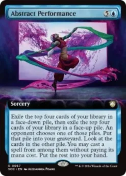 Abstract Performance (extended art) - Secrets of Strixhaven Commander Varianten
