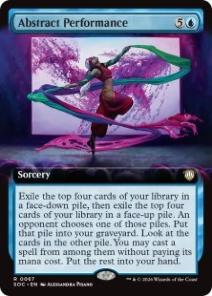 Abstract Performance (extended art) - Secrets of Strixhaven Commander Varianten