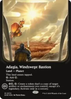 Adagia, Windswept Bastion (#372) (galaxy foil) (borderless) - Edge of Eternities