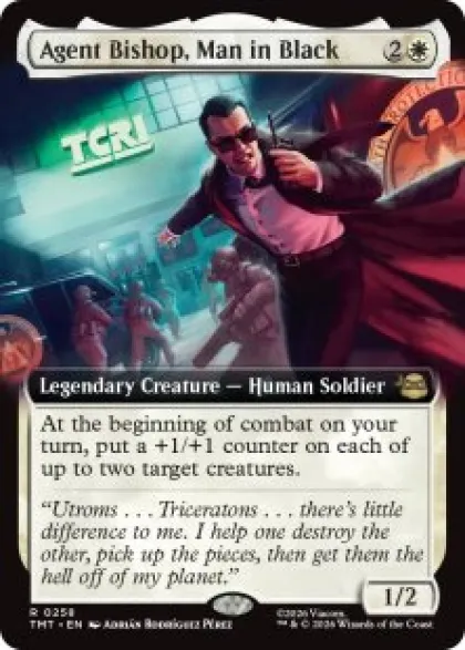 Agent Bishop, Man in Black (foil) (extended art) - Teenage Mutant Ninja Turtles Varianten