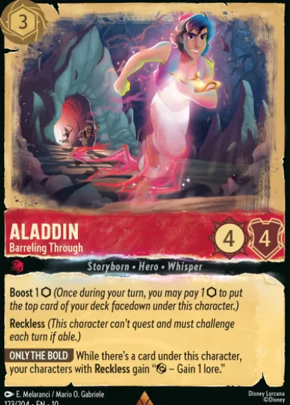 Aladdin, Barreling Through (foil) - Whispers in the Well