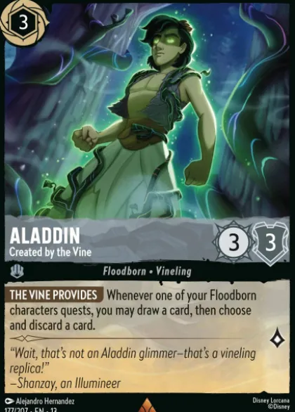 Aladdin, Created by the Vine (foil) - Attack of the Vine