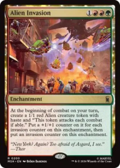 Alien Invasion (foil) - Marvel Super Heroes