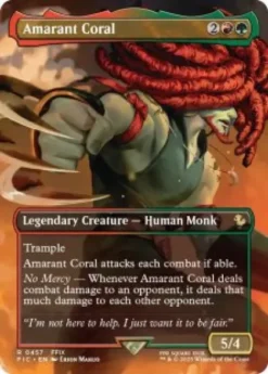 Amarant Coral (foil) (borderless) - Final Fantasy Commander Varianten