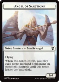 Angel of Sanctions token (foil) (3/4) - Aetherdrift Commander