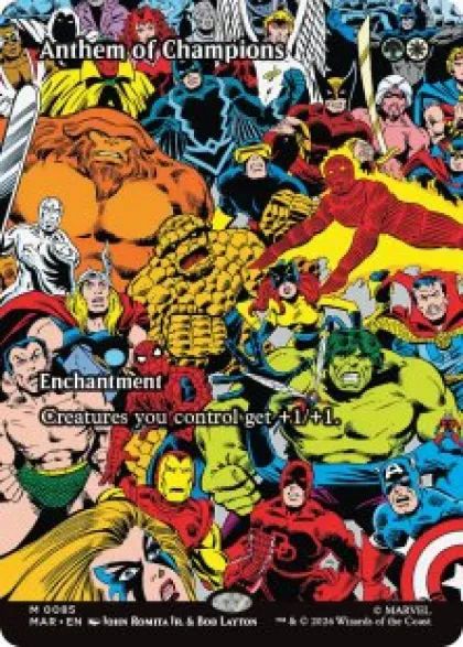 Anthem of Champions (#85) (borderless) - Marvel