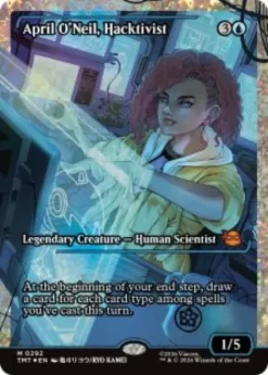 April O'Neil, Hacktivist (#292) (fracture foil) (showcase) - Teenage Mutant Ninja Turtles Varianten