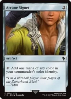 Arcane Signet (#334) (surge foil) - Final Fantasy Commander