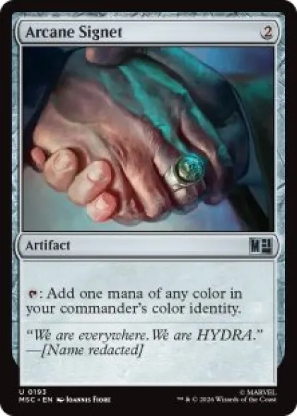 Arcane Signet (#193) (surge foil) - Marvel Super Heroes Commander