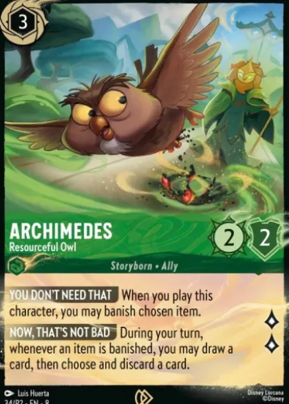 Archimedes, Resourceful Owl (foil) - Reign of Jafar