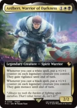 Ardbert, Warrior of Darkness (foil) (extended art) - Final Fantasy Commander Varianten