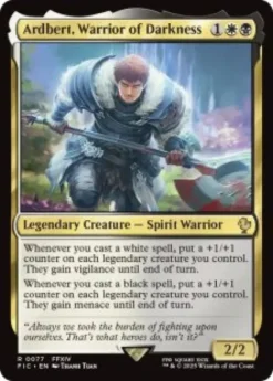 Ardbert, Warrior of Darkness (surge foil) - Final Fantasy Commander
