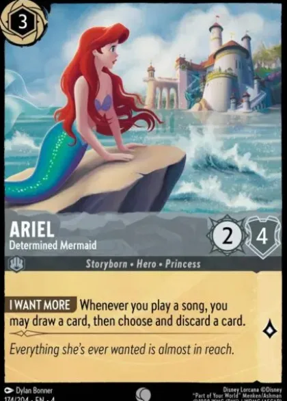 Ariel, Determined Mermaid (foil) - Ursula's Return