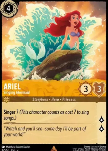 Ariel, Singing Mermaid (foil) - Ursula's Return
