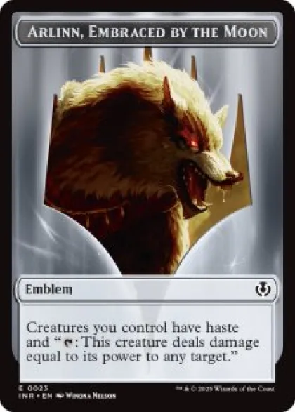 Arlinn, Embraced by the Moon emblem (foil) - Innistrad Remastered