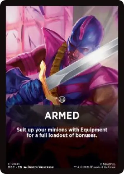 Armed front card - Marvel Super Heroes Commander