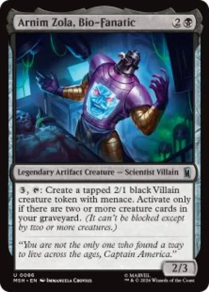 Arnim Zola, Bio-Fanatic (foil) - Marvel Super Heroes