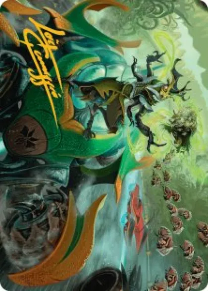 Art Card 15: Aatchik, Emerald Radian (signed) - Aetherdrift Art Series