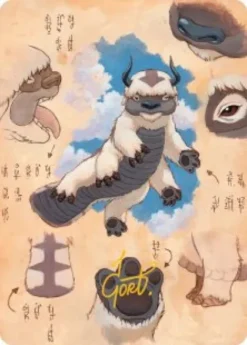 Art Card 32: Appa, Steadfast Guardian (signed) - Avatar: The Last Airbender Art Series