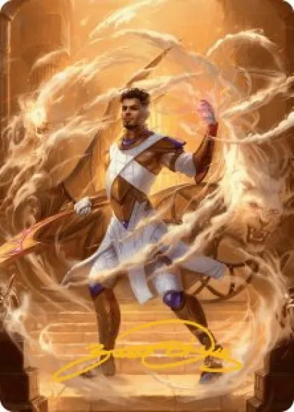 Art Card 09: Basri, Tomorrow's Champion (signed) - Aetherdrift Art Series