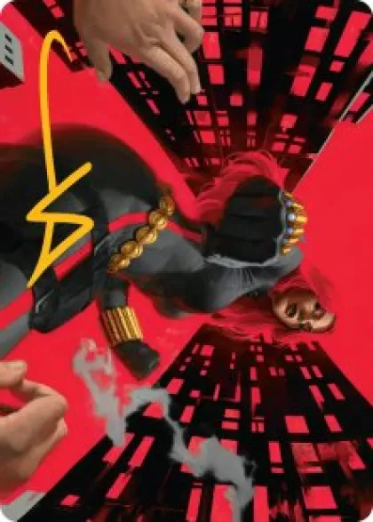 Art Card 42: Black Widow, Deadly Hunter - Marvel Super Heroes Art Series