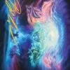 Art Card 21: Call the Spirit Dragons (signed) - Tarkir: Dragonstorm Art Series