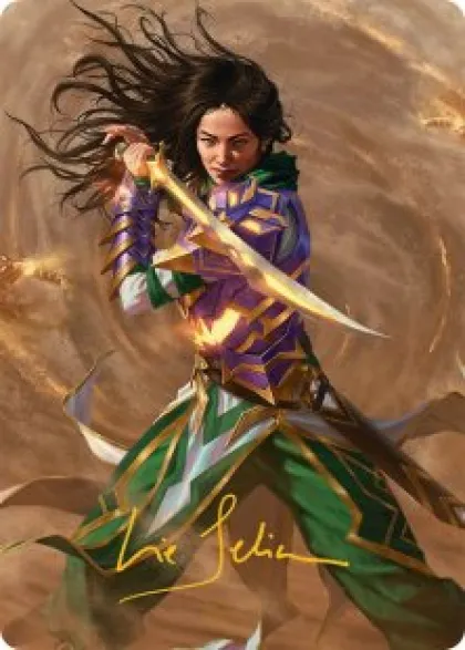 Art Card 02: Descendant of Storms (signed) - Tarkir: Dragonstorm Art Series