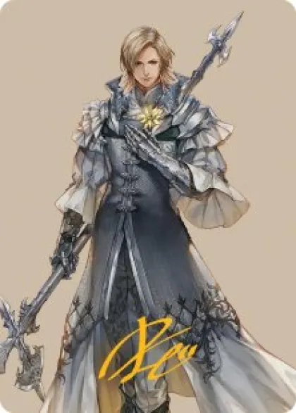 Art Card 42: Dion, Bahamut's Dominant (signed) - Final Fantasy Art Series