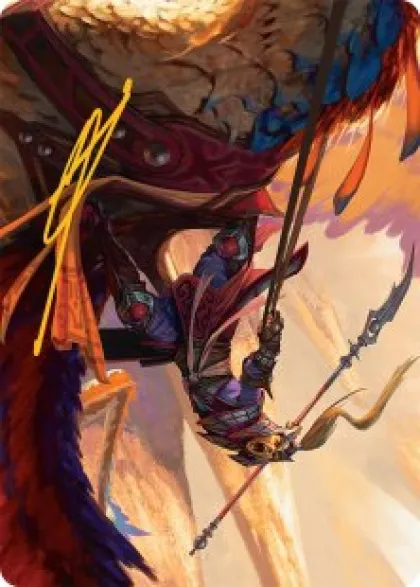 Art Card 03: Dragonback Lancer (signed) - Tarkir: Dragonstorm Art Series