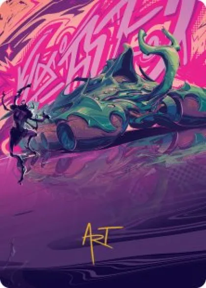 Art Card 42: Earthrumbler (signed) - Aetherdrift Art Series