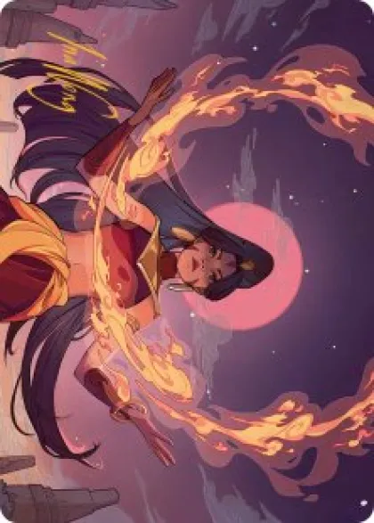 Art Card 44: Firebending Student (signed) - Avatar: The Last Airbender Art Series