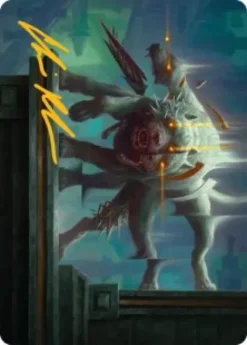 Art Card 02: Flickering Hound (signed) - Reality Fracture Art Series