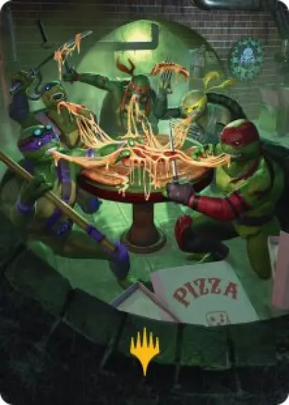 Art Card 33: Food Chain (signed) - Teenage Mutant Ninja Turtles Art Series
