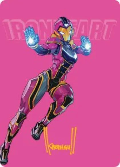 Art Card 23: Ironheart, Clever Champion (signed) - Marvel Super Heroes Art Series