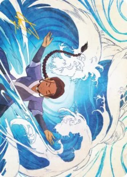 Art Card 48: Katara, Water Tribe's Hope (signed) - Avatar: The Last Airbender Art Series