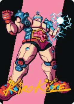Art Card 34: Krang, the All-Powerful (signed) - Teenage Mutant Ninja Turtles Art Series