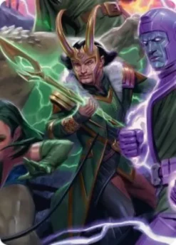 Art Card 12: Loki, God of Lies - Marvel Super Heroes Scene Box Art Series