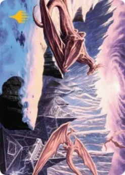 Art Card 42: Maelstrom of the Spirit Dragon (signed) - Tarkir: Dragonstorm Art Series