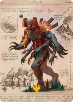 Art Card 31: Magmablood Archaic - Secrets of Strixhaven Art Series