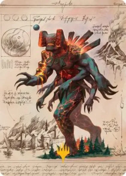 Art Card 31: Magmablood Archaic - Secrets of Strixhaven Art Series