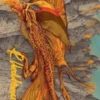 Art Card 34: Magmatic Hellkite (signed) - Tarkir: Dragonstorm Art Series
