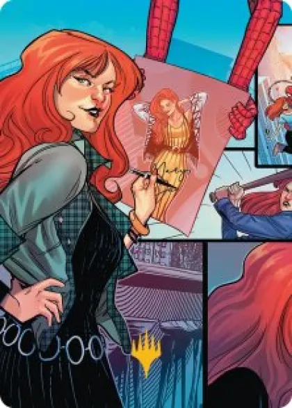 Art Card 50: Mary Jane Watson (signed) - Marvel's Spider-Man Art Series