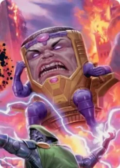 Art Card 09: M.O.D.O.K., Evil Intellect - Marvel Super Heroes Scene Box Art Series
