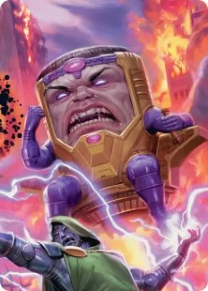 Art Card 09: M.O.D.O.K., Evil Intellect - Marvel Super Heroes Scene Box Art Series